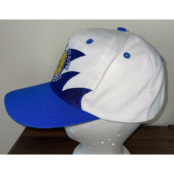 Vintage 90's Authentic Golden State Warriors Snapback Hat Shark Tooth Logo 7 - Picture 4 of 16